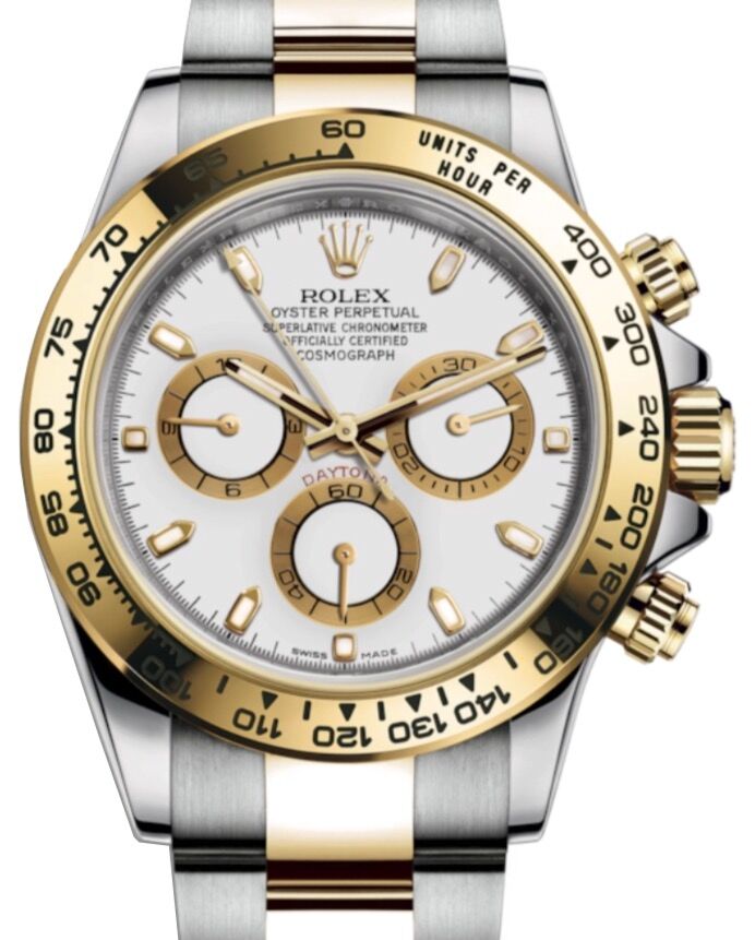 Rolex Cosmograph Daytona 40 mm 116503WHT Steel/Yellow Gold Luminous