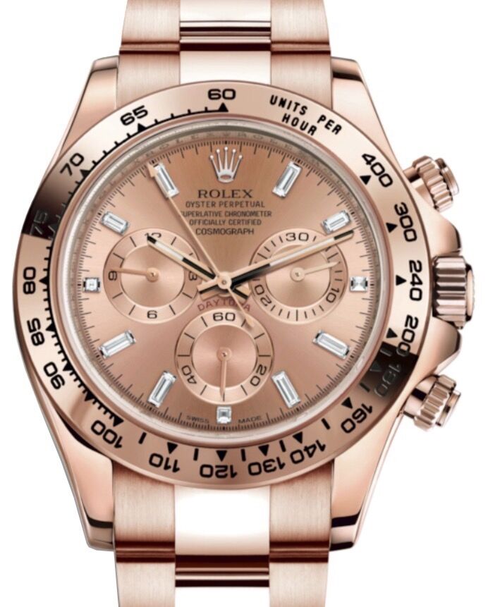 Rolex Cosmograph Daytona 40 mm 116505BD Rose Gold Luminous