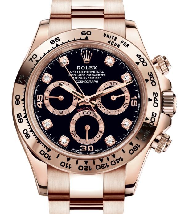 Rolex Cosmograph Daytona 40 mm 116505BLKDO Rose Gold Luminous