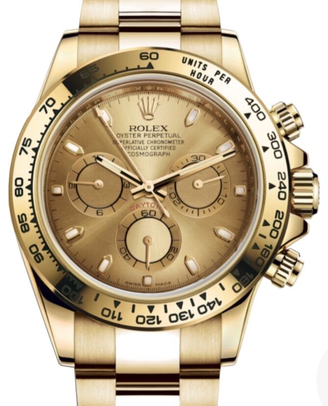 Rolex Cosmograph Daytona 40 mm 116508-CHPSO Yellow Gold Luminous