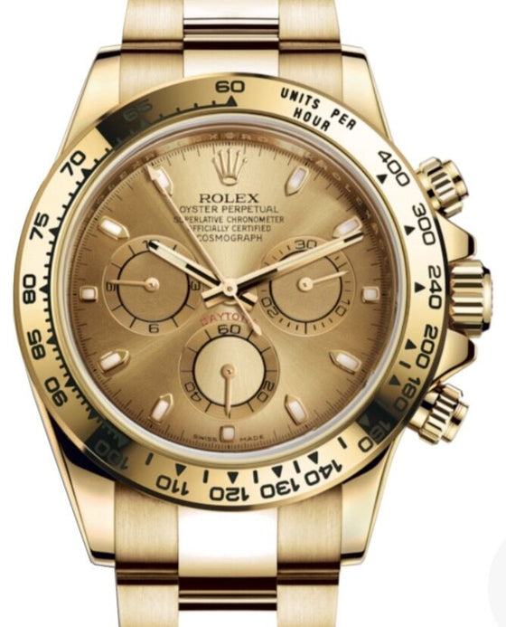 Rolex Cosmograph Daytona 40 mm 116508-CHPSO Yellow Gold Luminous