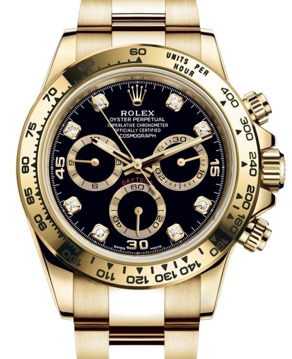 Rolex Cosmograph Daytona 40 mm 116508BLKDO Yellow Gold Luminous