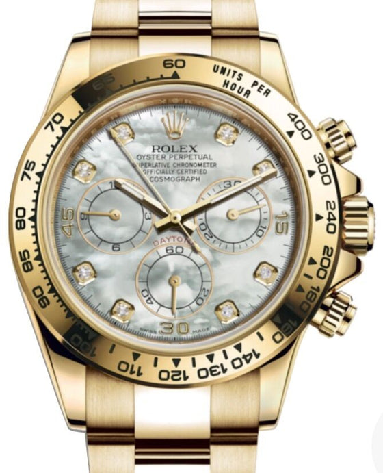 Rolex Cosmograph Daytona 40 mm 116508MOPD Yellow Gold Luminous