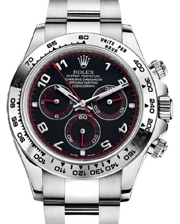Rolex Cosmograph Daytona 40 mm 116509BLKAO White Gold Luminous