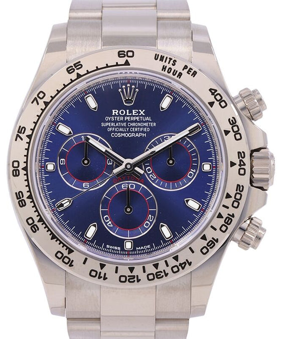 Rolex Cosmograph Daytona 40 mm 116509BLU1 White Gold Luminous