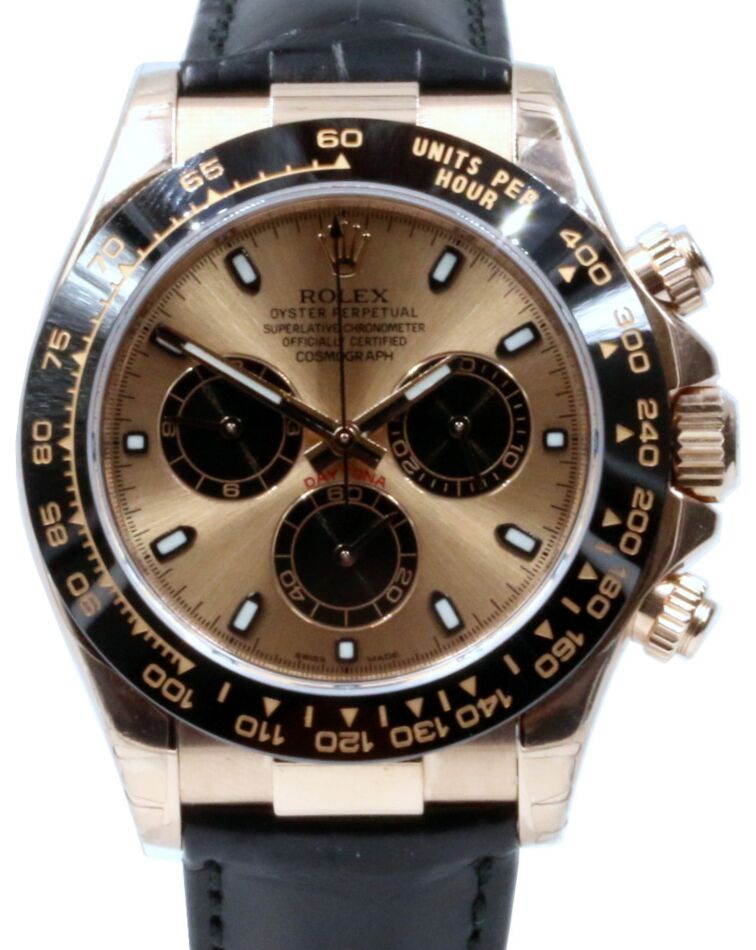 Rolex Cosmograph Daytona 40 mm 116515CHPSL Rose Gold Luminous