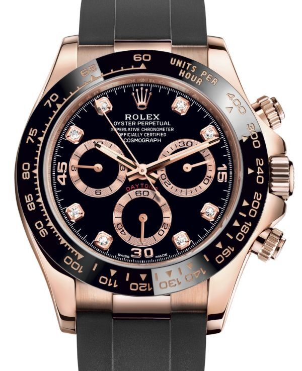Rolex Cosmograph Daytona 40 mm 116515LNBLKDR Rose Gold Luminous