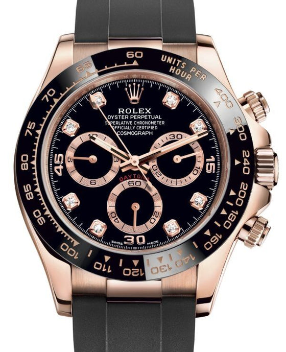 Rolex Cosmograph Daytona 40 mm 116515LNBLKDR Rose Gold Luminous