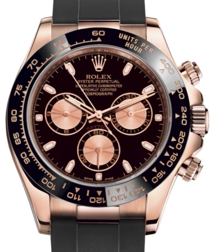 Rolex Cosmograph Daytona 40 mm 116515LNB Rose Gold Luminous