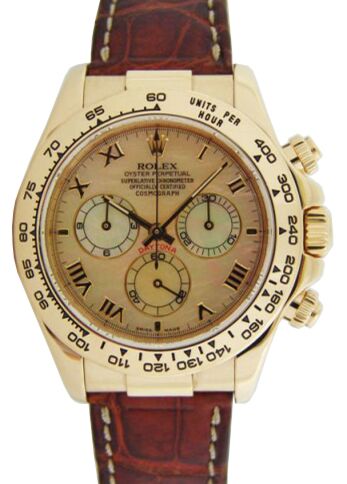 Rolex Cosmograph Daytona 40 mm 116518-YMOPRBR bnib Yellow Gold Luminous
