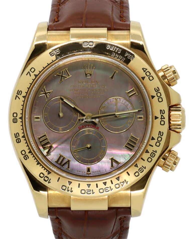 Rolex Cosmograph Daytona 40 mm 116518DMOP Yellow Gold Luminous