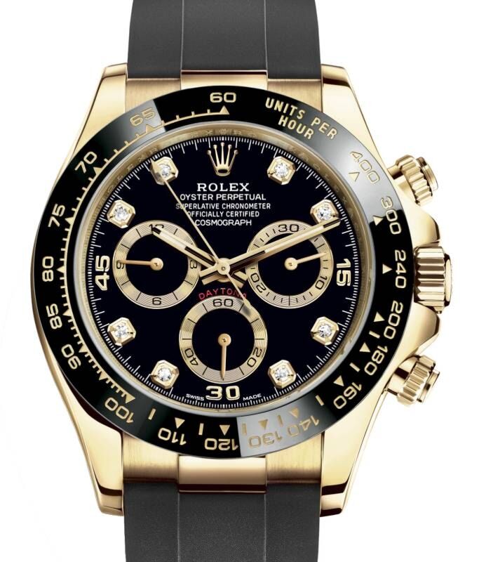 Rolex Cosmograph Daytona 40 mm 116518LNBDC Yellow Gold Luminous