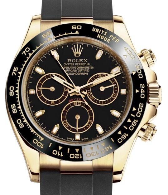 Rolex Cosmograph Daytona 40 mm 116518LNBSR Yellow Gold Luminous