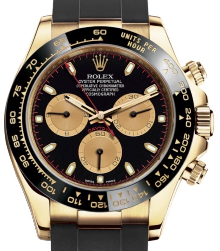 Rolex Cosmograph Daytona 40 mm 116518LNB Yellow Gold Luminous
