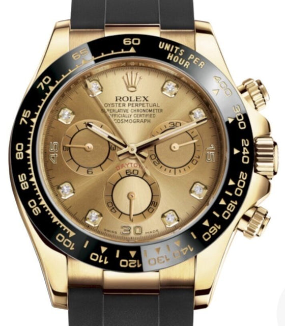 Rolex Cosmograph Daytona 40 mm 116518LNCD Yellow Gold Luminous