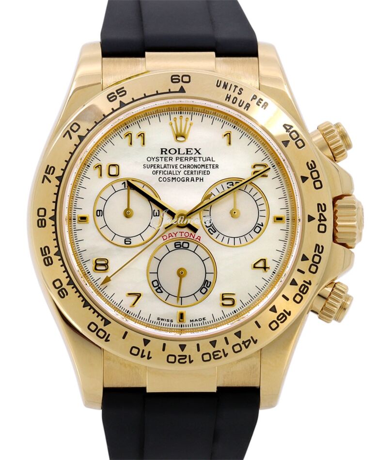 Rolex Cosmograph Daytona 40 mm 116518MOPA Yellow Gold Luminous