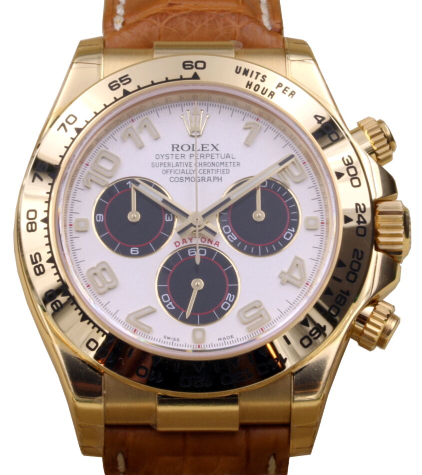 Rolex Cosmograph Daytona 40 mm 116518WAL Yellow Gold Luminous
