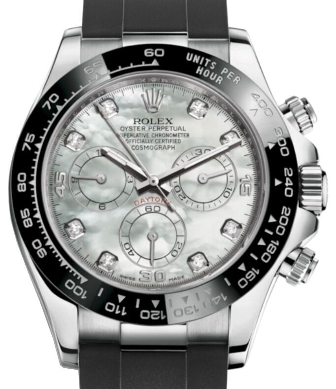 Rolex Cosmograph Daytona 40 mm 116519LNMD White Gold Luminous