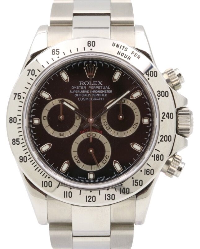 Rolex Cosmograph Daytona 40 mm 116520-BLK--1 Steel Luminous