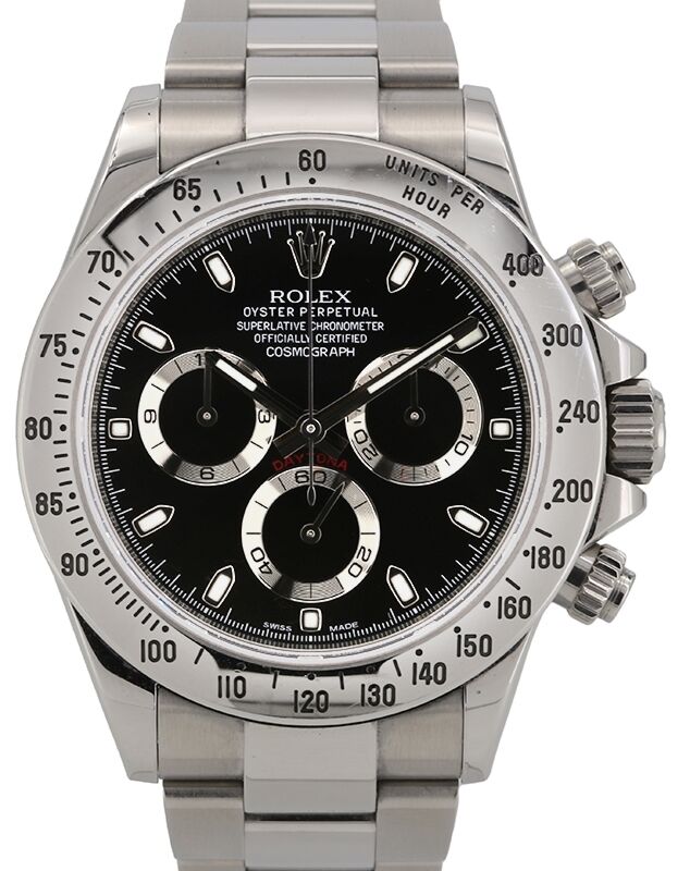 Rolex Cosmograph Daytona 40 mm 116520BLK Steel Luminous