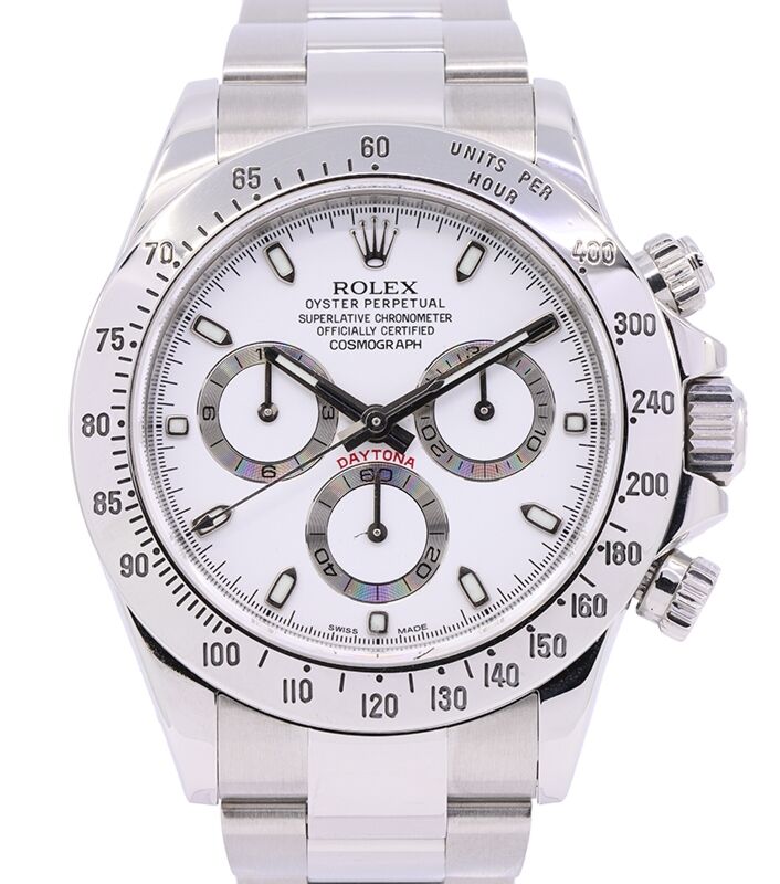 Rolex Cosmograph Daytona 40 mm 116520WHTZ1 Steel Luminous
