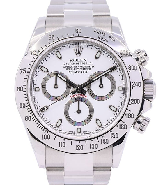 Rolex Cosmograph Daytona 40 mm 116520WHTZ1 Steel Luminous