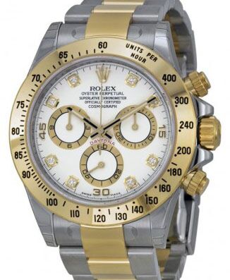 Rolex Cosmograph Daytona 40 mm 116523-WHTD bnib Steel/Yellow Gold Luminous