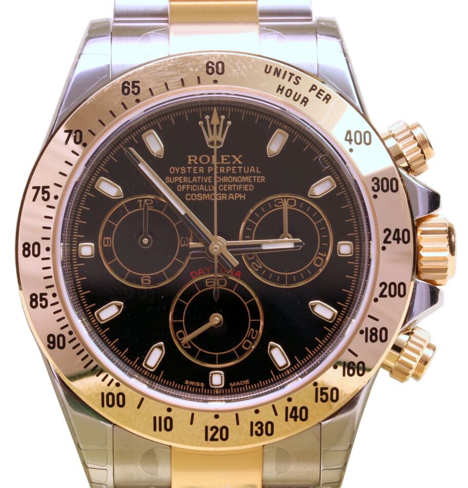 Rolex Cosmograph Daytona 40 mm 116523BLK Steel/Yellow Gold Luminous
