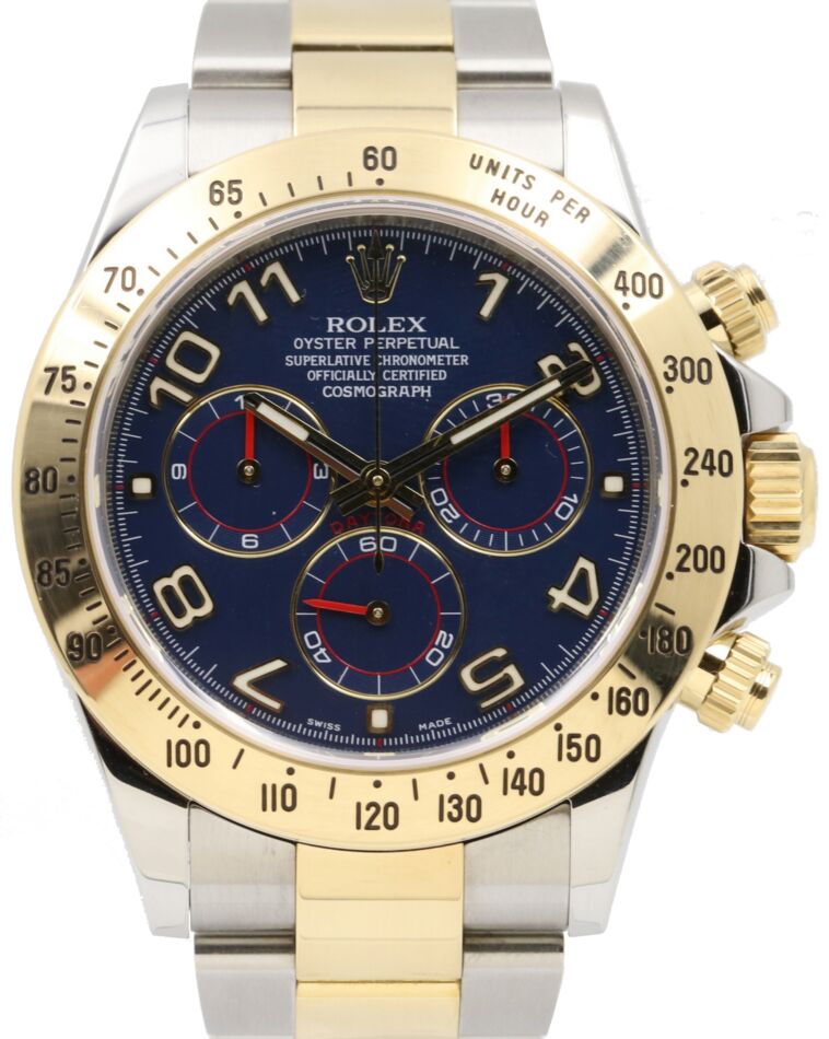 Rolex Cosmograph Daytona 40 mm 116523BLU1 Steel/Yellow Gold Luminous