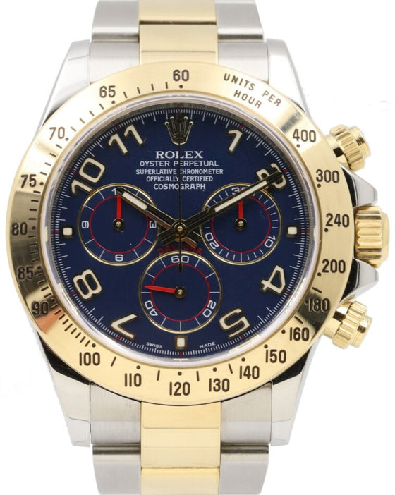 Rolex Cosmograph Daytona 40 mm 116523BLU1 Steel/Yellow Gold Luminous