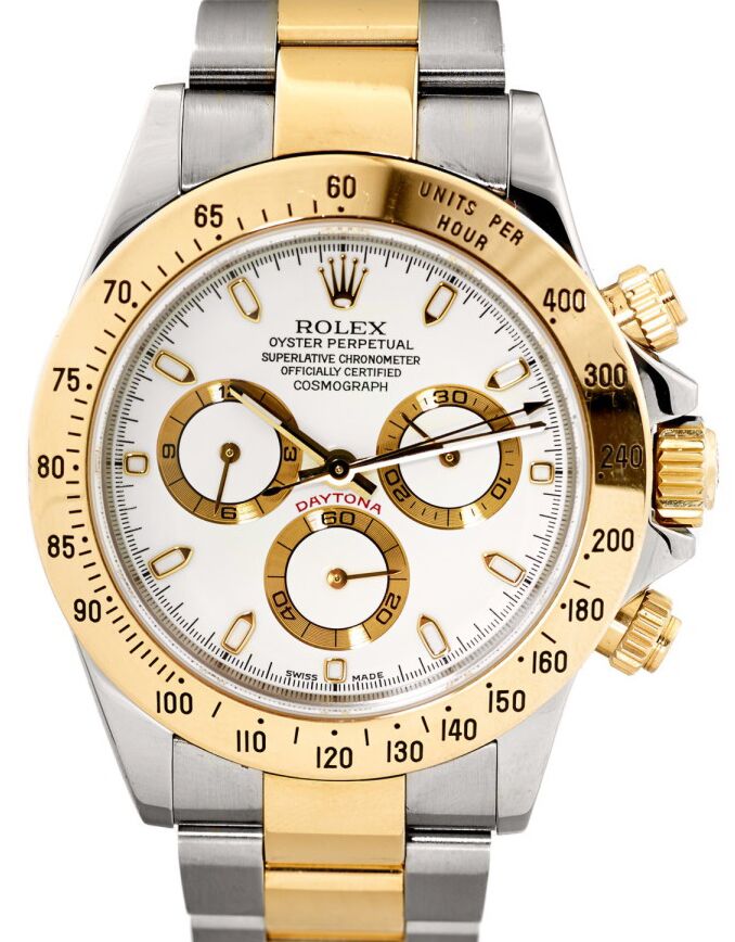 Rolex Cosmograph Daytona 40 mm 116523 White Steel/Yellow Gold Luminous
