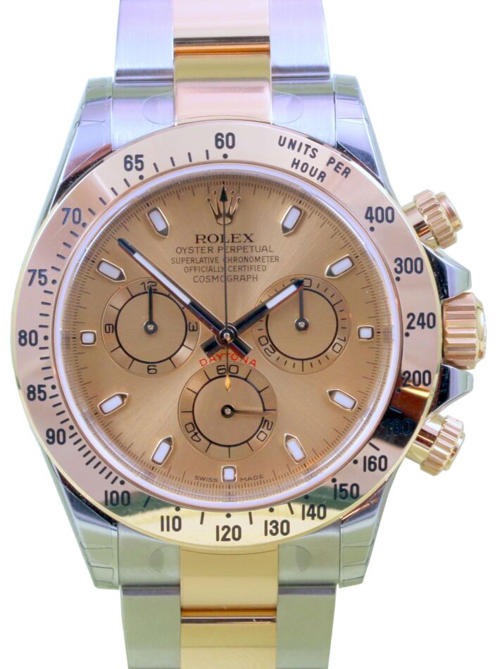 Rolex Cosmograph Daytona 40 mm 116523 chmpng bnib Steel/Yellow Gold Luminous