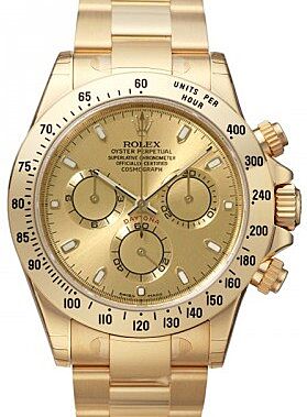 Rolex Cosmograph Daytona 40 mm 116528GLDS Yellow Gold Luminous