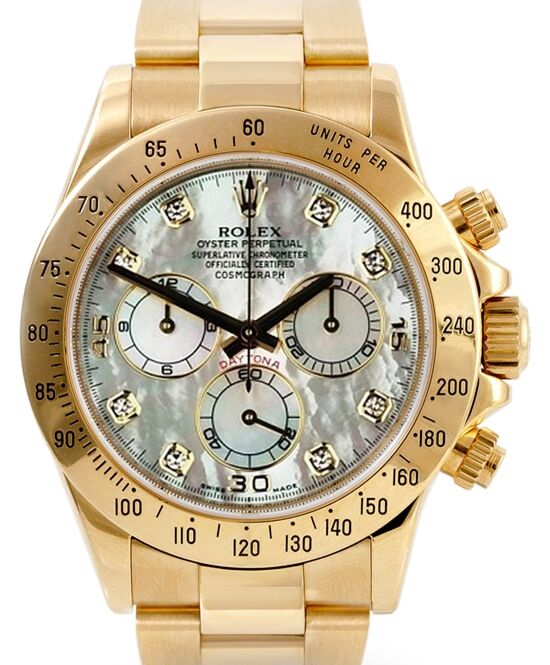 Rolex Cosmograph Daytona 40 mm 116528MOPD Yellow Gold Luminous