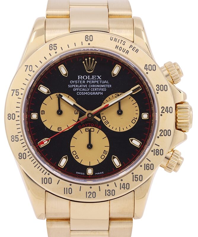 Rolex Cosmograph Daytona 40 mm 116528PN Yellow Gold Luminous