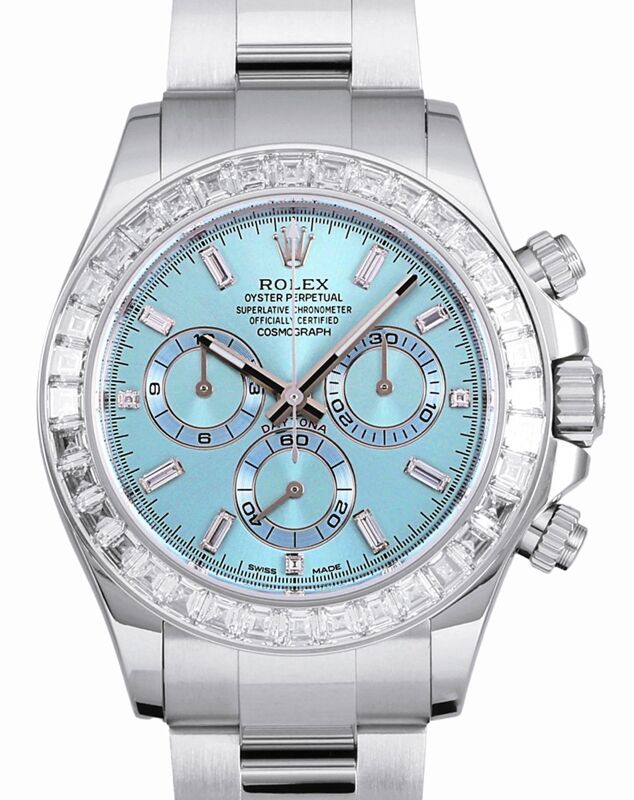Rolex Cosmograph Daytona 40 mm 116576TBRDD Platinum Luminous
