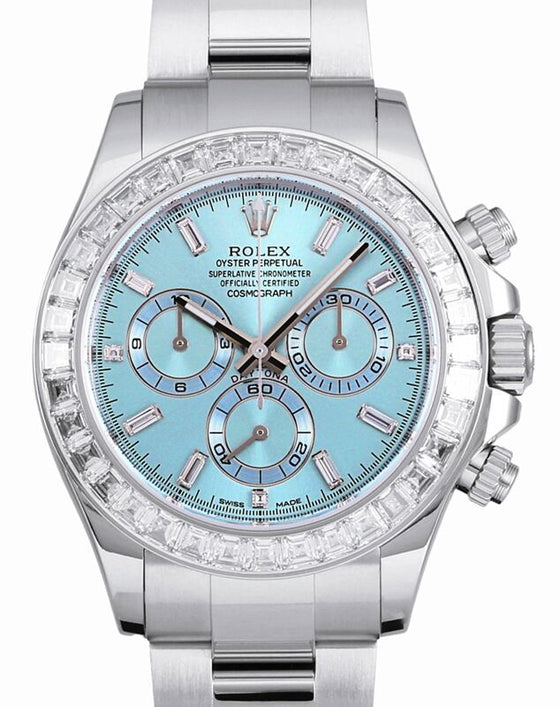 Rolex Cosmograph Daytona 40 mm 116576TBRDD Platinum Luminous
