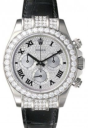 Rolex Cosmograph Daytona 40 mm 116599-PVEDRBLKL bnib White Gold/Diamonds Luminous