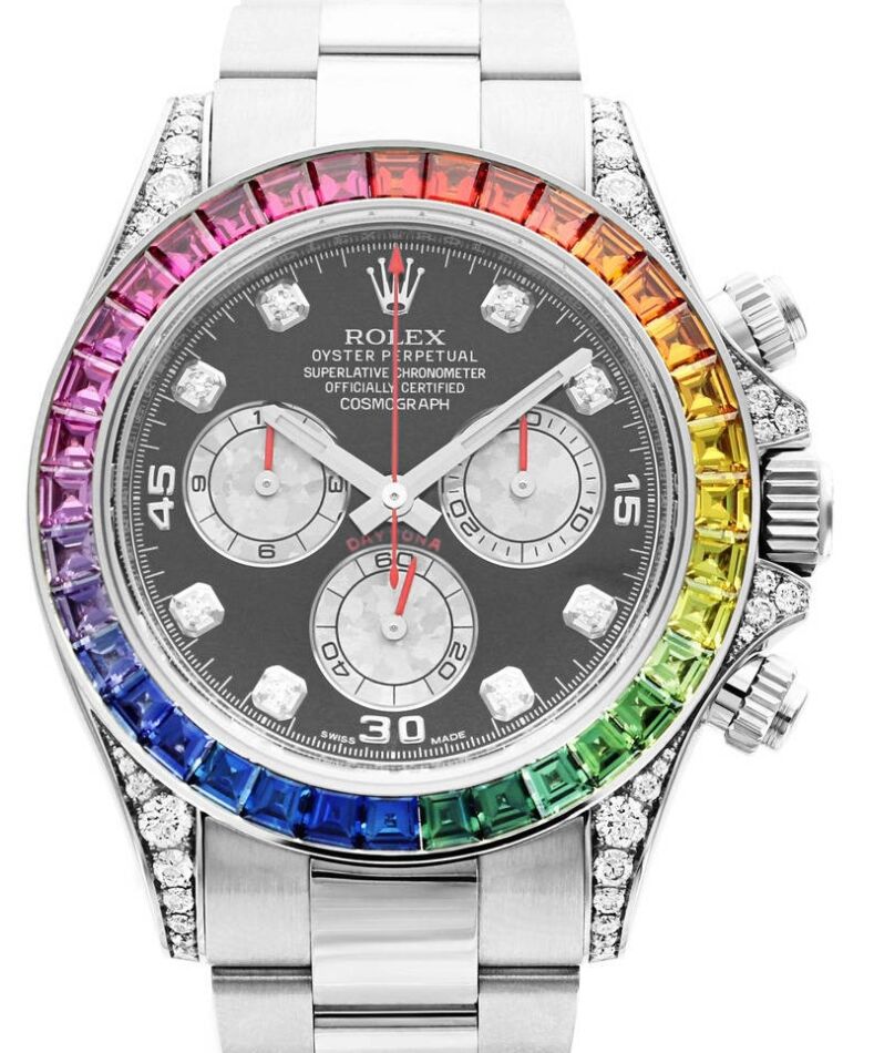 Rolex Cosmograph Daytona 40 mm 116599RBOW White Gold/Diamonds Luminous