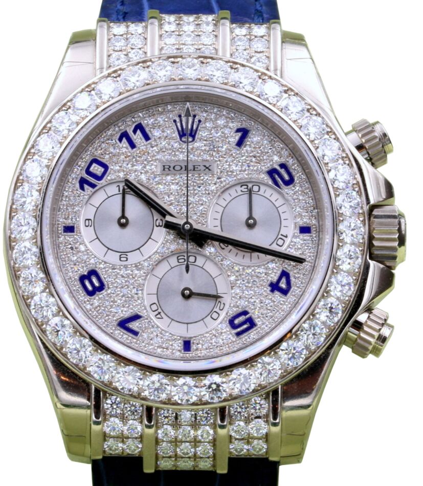 Rolex Cosmograph Daytona 40 mm 116599RBRB White Gold/Diamonds Luminous