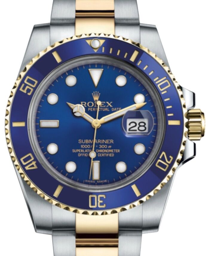 Rolex Submariner 40 mm 116613LB Steel/Yellow Gold Blue
