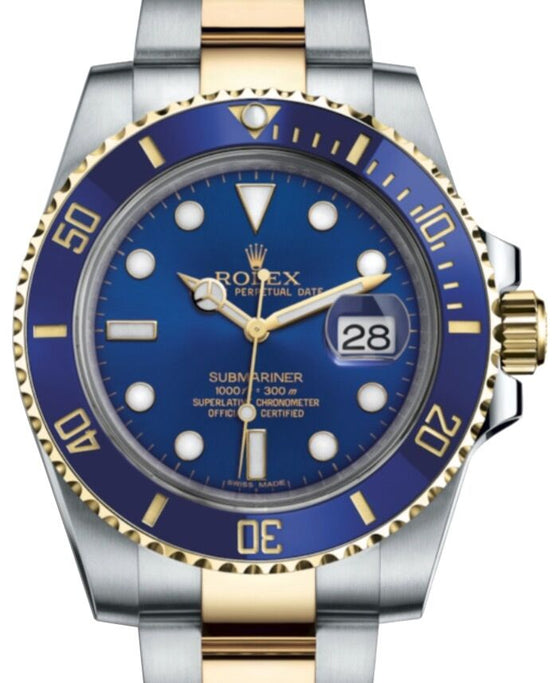 Rolex Submariner 40 mm 116613LB Steel/Yellow Gold Blue
