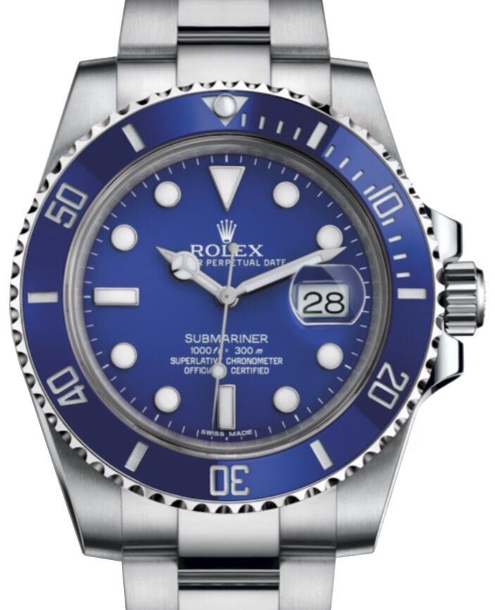 Rolex Submariner Date 40 mm 116619LB White Gold Blue