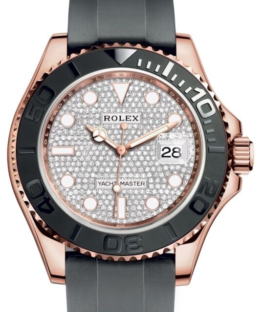 Rolex Yacht-Master 40 40 mm 116655PAVE Rose Gold Luminous