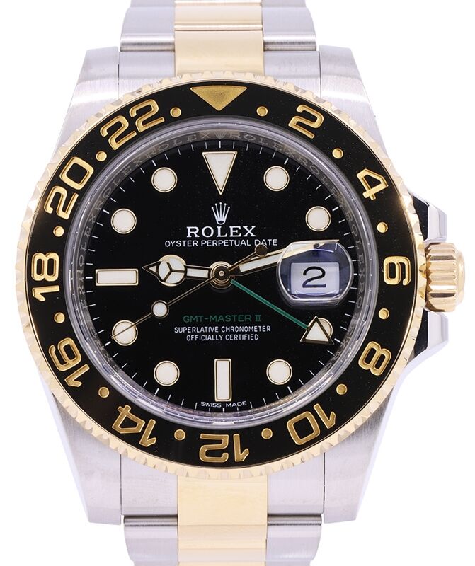Rolex GMT Master-II 40 mm 116713LN1 Steel/Yellow Gold Black