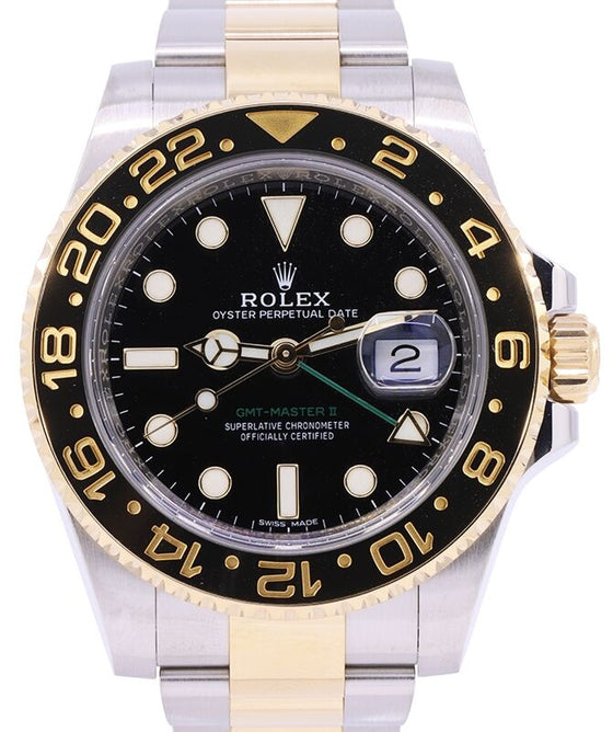 Rolex GMT Master-II 40 mm 116713LN1 Steel/Yellow Gold Black