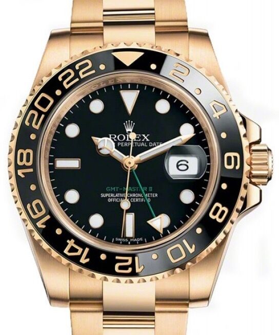Rolex GMT-Master II 40 mm 116718LN Yellow Gold Black