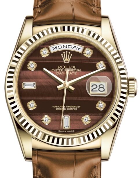 Rolex Day-Date 36 36 mm 118138BEDCL Yellow Gold Bull's Eye
