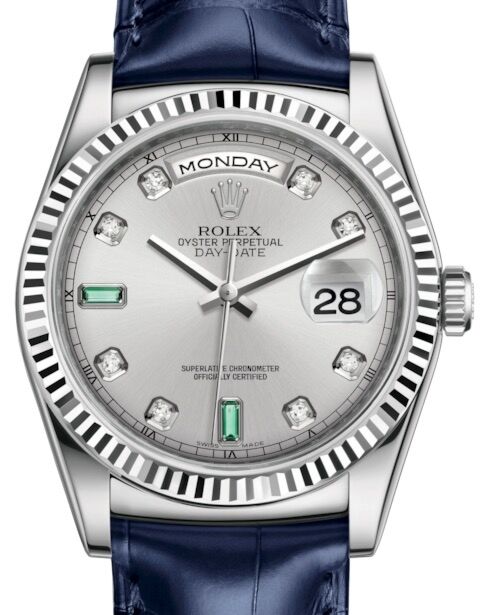Rolex Day-Date 36 36 mm 118139RDEBL White Gold Rhodium