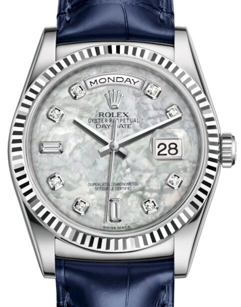 Rolex Day-Date 36 36 mm 118139WMDBL White Gold White Mother of Pearl